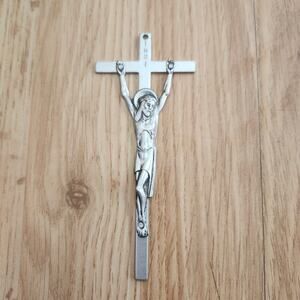Catholic Society Divine Savior Italy Metal Wall Crucifix 5.25in Salvatorian Ctr